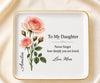 To My Daughter Jewelry Dish June Rose