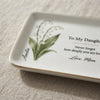 To My Daughter March Jewelry Dish